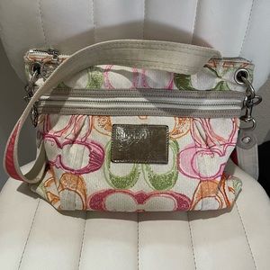 Coach Poppy over the shoulder purse.